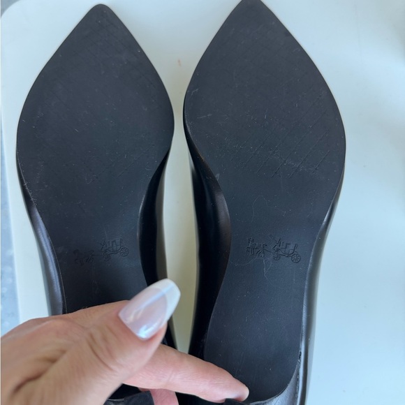 Coach Glossy Black Women's Heels - Picture 4 of 4